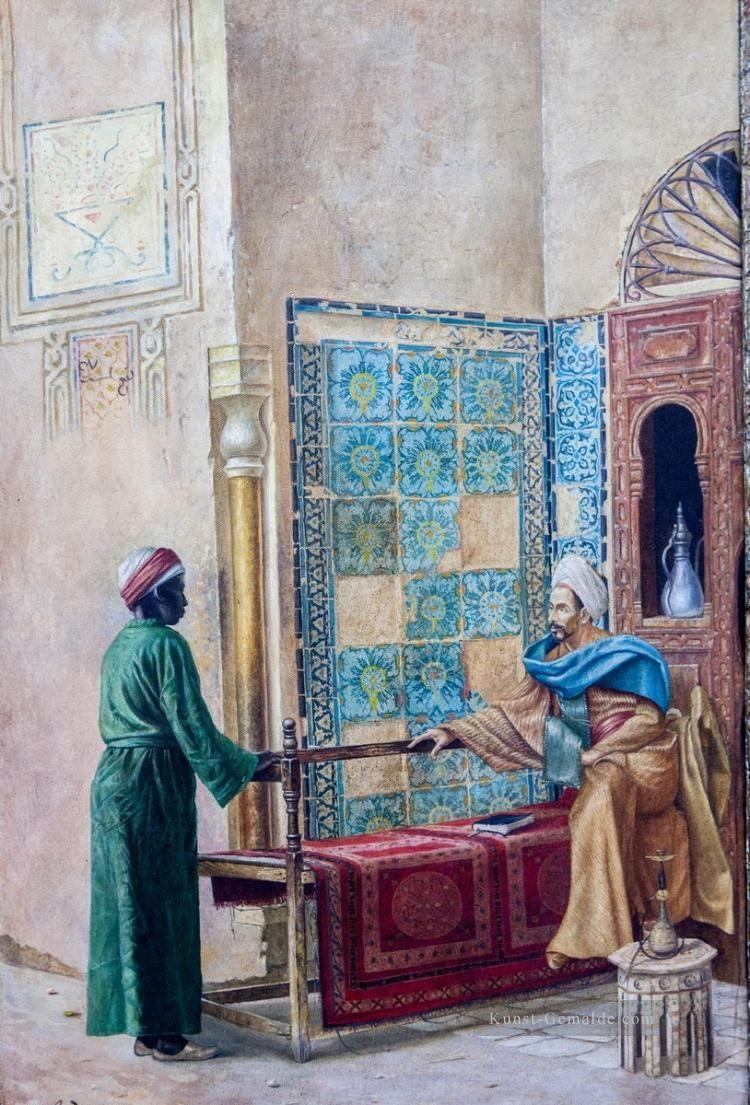 Titel unbekannt Ludwig Deutsch Orientalism Araber Ölgemälde